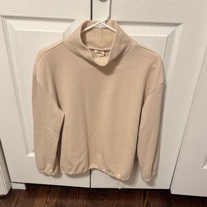 Alkamy Cream Mock Neck Sweater